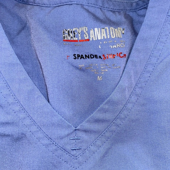 Grey's Anatomy Ceil Blue Spandex Stretch Scrub Set - Picture 3 of 5